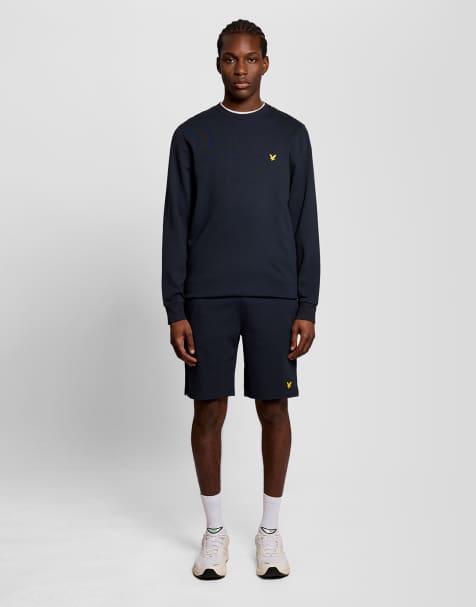 Lyle & Scott Mid layers fly fleece shorts in z271 dark navy - view 1