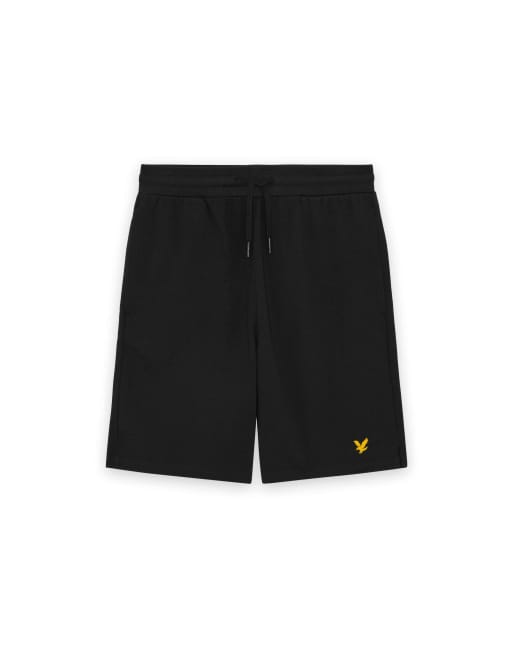 Lyle & Scott Mid layers fly fleece shorts in z865 jet black, 5 of 7