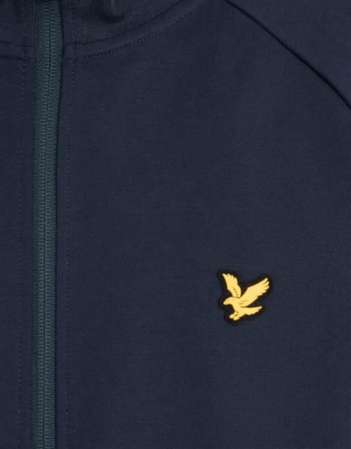 Lyle & Scott Mid layers fly fleece track jacket in z271 dark navy, 6 of 6