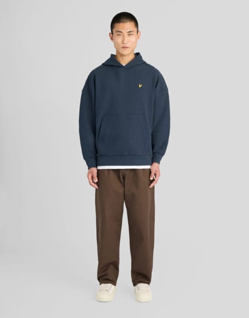 Lyle & Scott Mid layers geo rib hoodie in z271 dark navy, 2 of 6