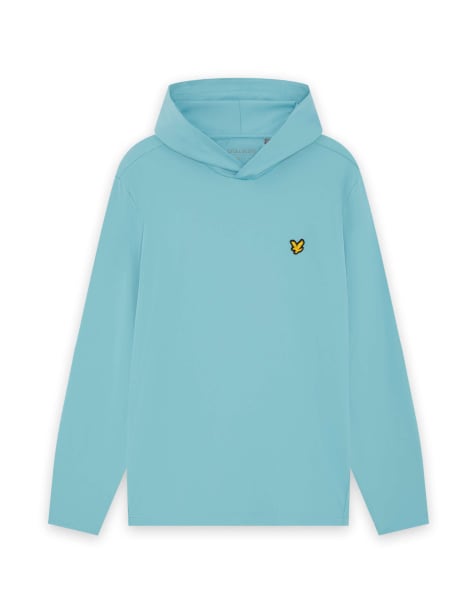 Lyle & Scott Mid layers golf core midlayer hoodie in 661 aquamarine blue - view 1