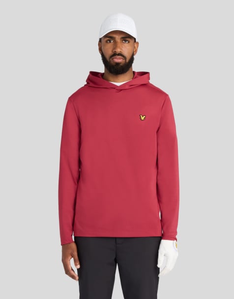Lyle & Scott Mid layers golf core midlayer hoodie in x202 plum - view 1