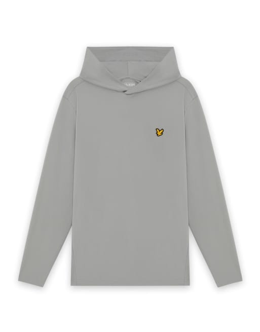 Lyle & Scott Mid layers golf core midlayer hoodie in y106 ultimate grey, 5 of 6