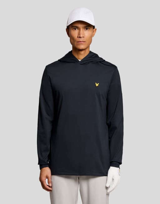 Lyle & Scott Mid layers golf core midlayer hoodie in z271 dark navy, 7 of 7