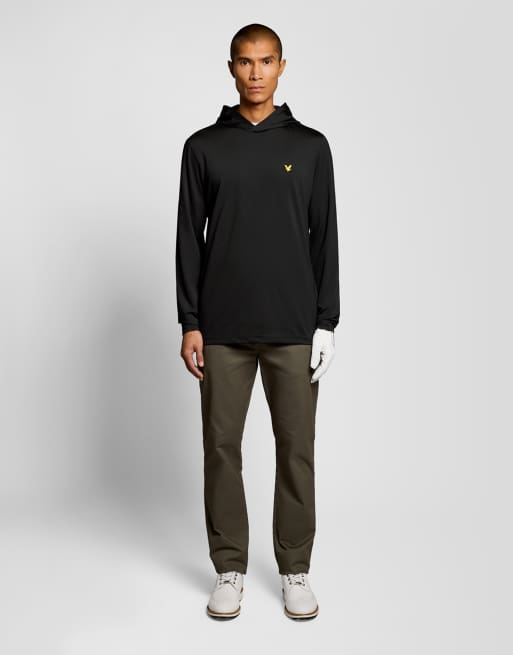 Lyle & Scott Mid layers golf core midlayer hoodie in z865 jet black, 2 of 7