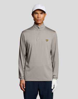 Lyle & Scott Mid layers golf core quarter zip midlayer in y106 ultimate grey