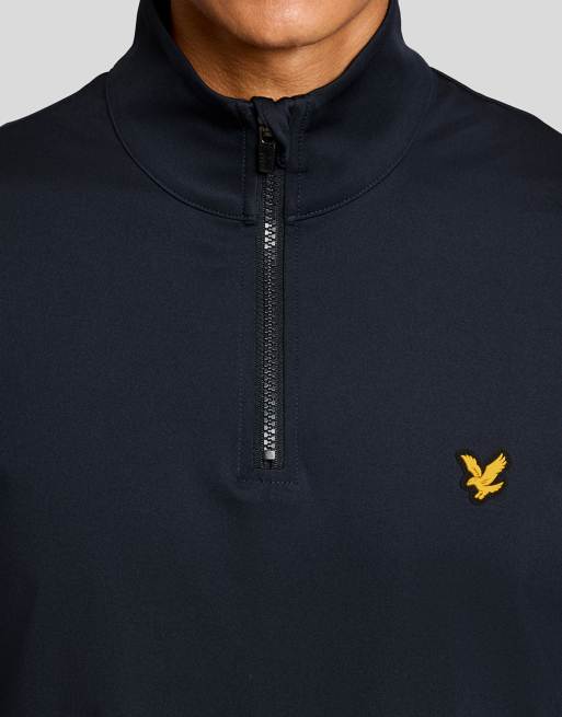 Lyle & Scott Mid layers golf core quarter zip midlayer in z271 dark navy, 3 of 7