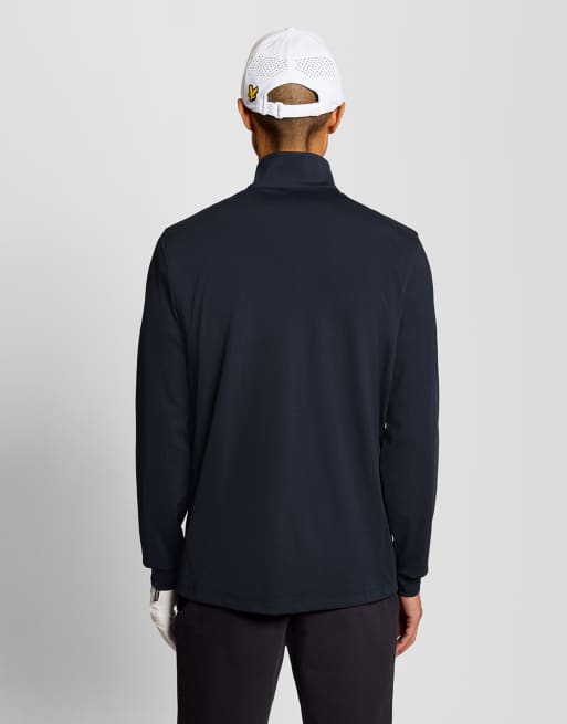 Lyle & Scott Mid layers golf core quarter zip midlayer in z271 dark navy, 4 of 7