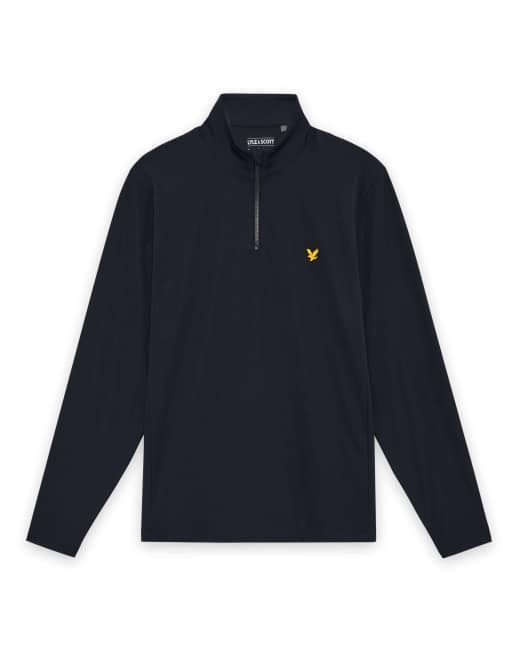 Lyle & Scott Mid layers golf core quarter zip midlayer in z271 dark navy, 5 of 7