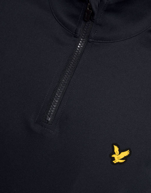 Lyle & Scott Mid layers golf core quarter zip midlayer in z271 dark navy, 6 of 7