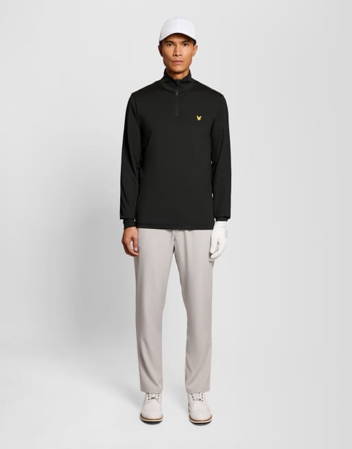 Lyle & Scott Mid layers golf core quarter zip midlayer in z865 jet black, 2 of 7