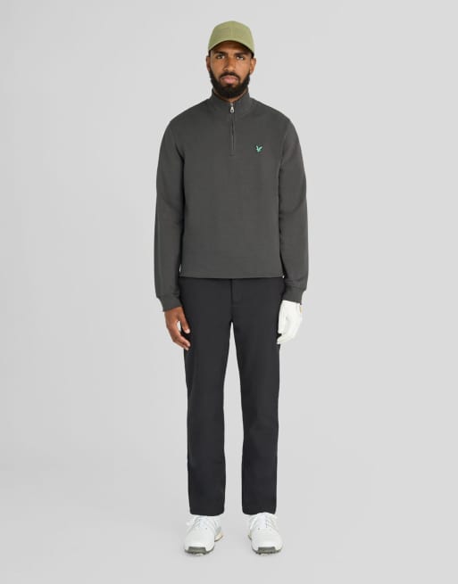 Lyle & Scott Mid layers golf quarter zip midlayer in w635 gunmetal, 2 of 5