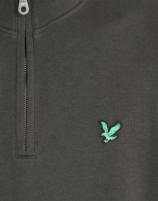 Lyle & Scott Mid layers golf quarter zip midlayer in w635 gunmetal, 5 of 5
