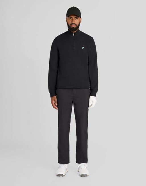 Lyle & Scott Mid layers golf quarter zip midlayer in z865 jet black, 2 of 5