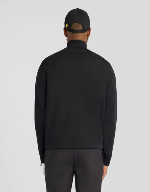 Lyle & Scott Mid layers golf quarter zip midlayer in z865 jet black, 4 of 5
