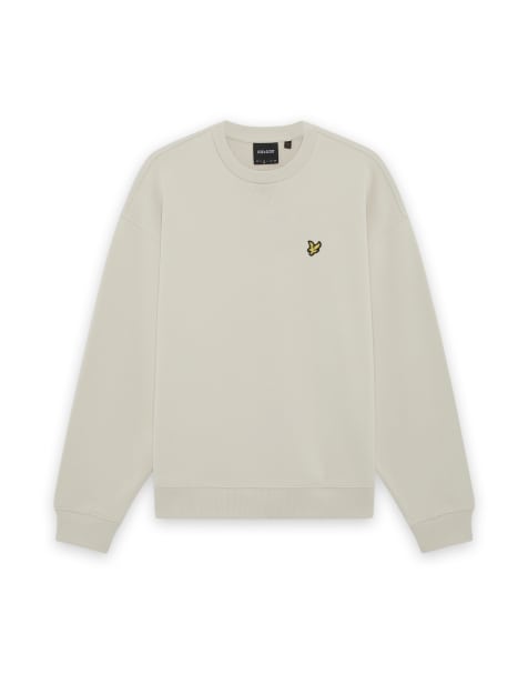 Lyle & Scott Mid layers heavyweight loopback crewneck sweatshirt in cove - view 1