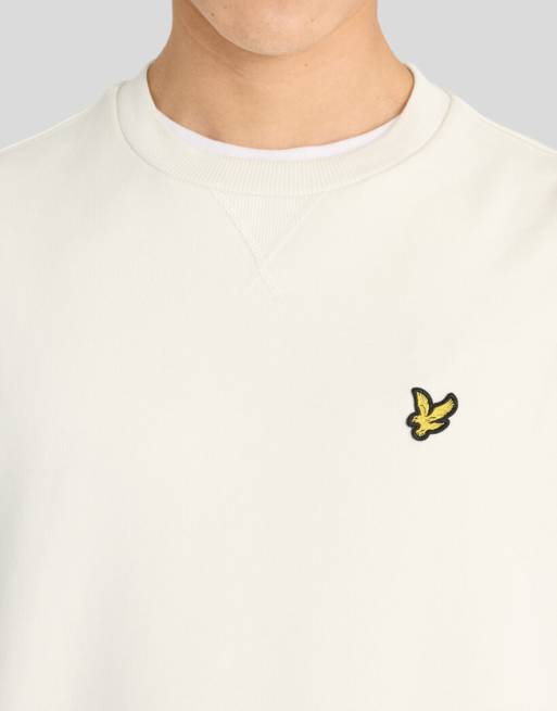 Lyle & Scott Mid layers heavyweight loopback crewneck sweatshirt in x008 antarctic, 3 of 6