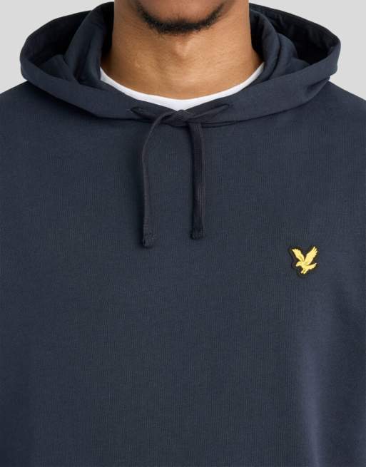 Lyle & Scott – Mid Layers – Kapuzenpullover in z271 dunklem Marineblau mit Loopback-Struktur, 4 von 7