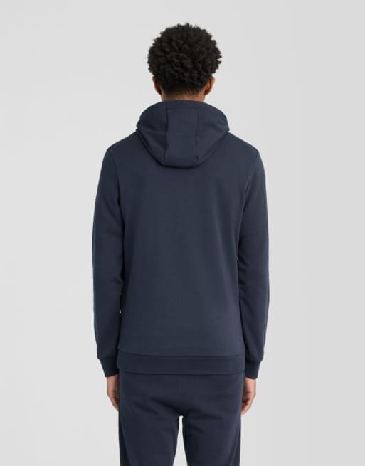 Lyle & Scott – Mid Layers – Kapuzenpullover in z271 dunklem Marineblau mit Loopback-Struktur, 5 von 7
