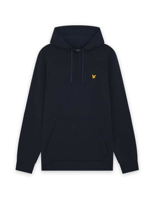Lyle & Scott – Mid Layers – Kapuzenpullover in z271 dunklem Marineblau mit Loopback-Struktur, 6 von 7