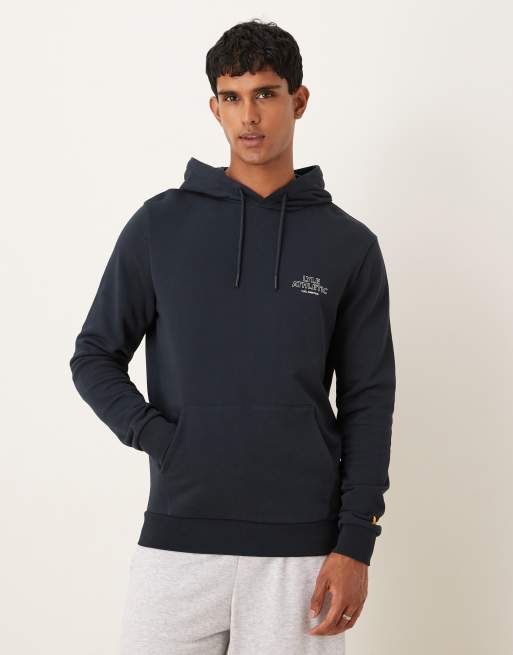 Lyle & Scott Mid layers lyle athletic hoodie in z271 dark navy