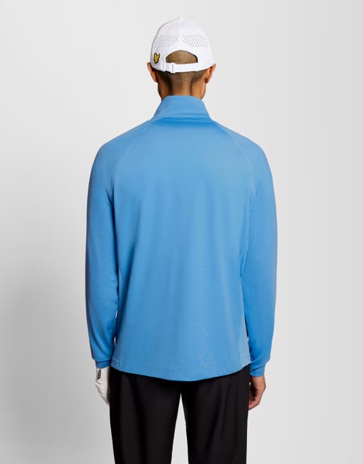 Lyle & Scott Mid layers mesh panelled golf course midlayer in u83 nitrogen, 4 of 6