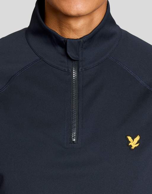 Lyle & Scott Mid layers mesh panelled golf course midlayer in z271 dark navy, 3 of 6