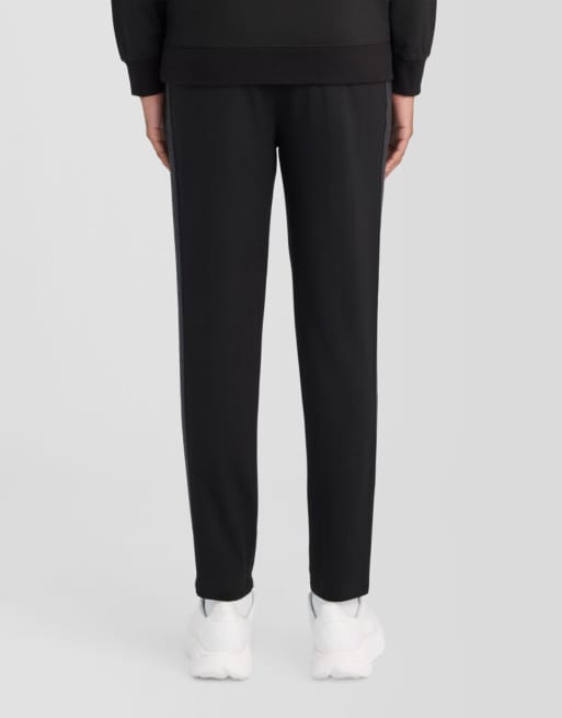 Lyle & Scott Mid layers padel taped track jacket in z865 jet black, 4 of 6