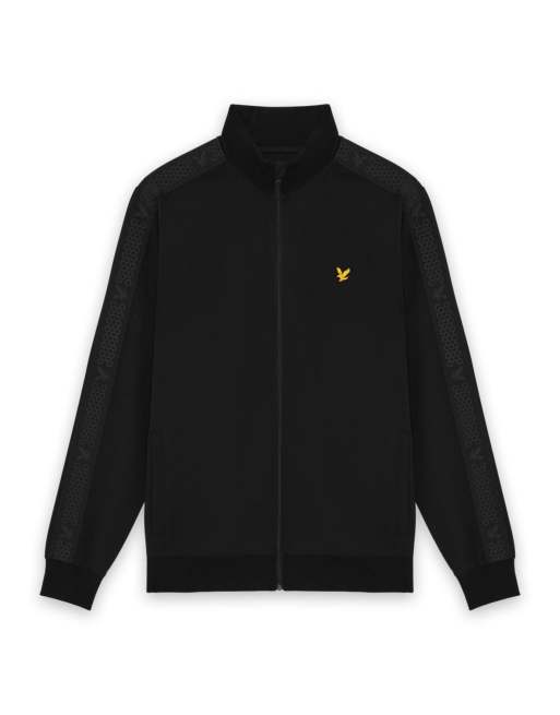 Lyle & Scott - Mid layers - Padel - Trainingsjack met bies in zwart, 5 van 6