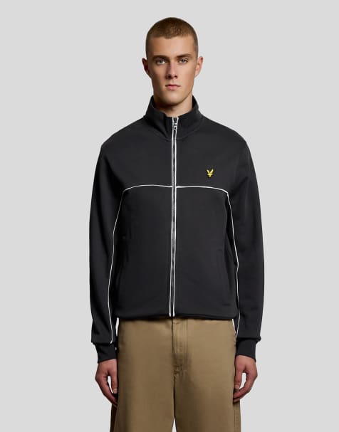 Lyle & Scott Mid layers piped full zip track top in z271 dark navy - view 1