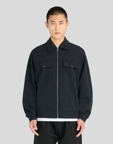 Lyle & Scott Mid layers pique interlock overshirt in w835 lacquer - view 1