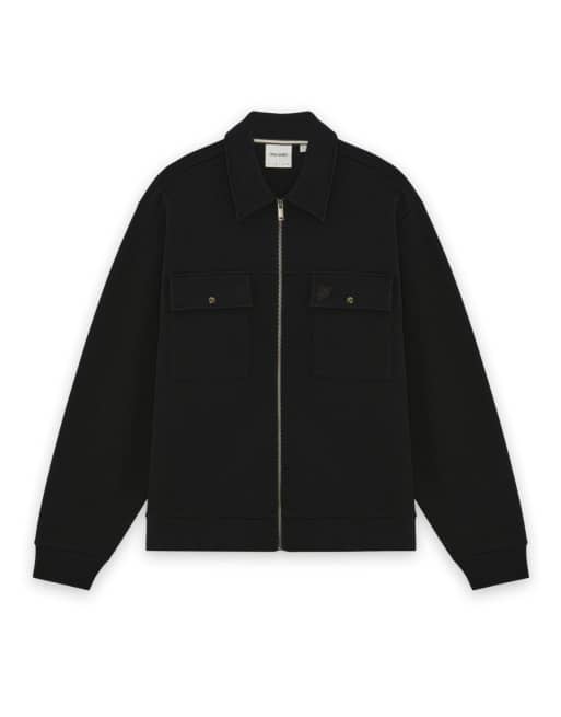 Lyle & Scott Mid layers pique interlock overshirt in w835 lacquer, 5 of 6