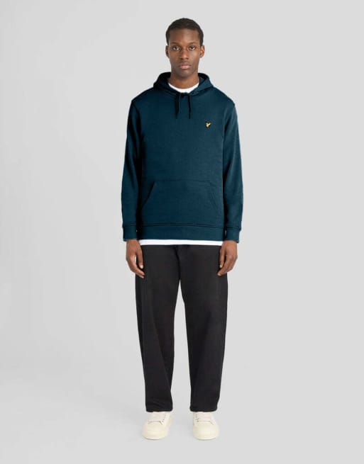 Lyle & Scott Mid layers pullover hoodie in rich teal, 2 of 6