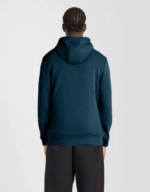 Lyle & Scott Mid layers pullover hoodie in rich teal, 4 of 6