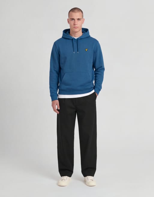 Lyle & Scott Mid layers pullover hoodie in w475 yale blue, 2 of 5