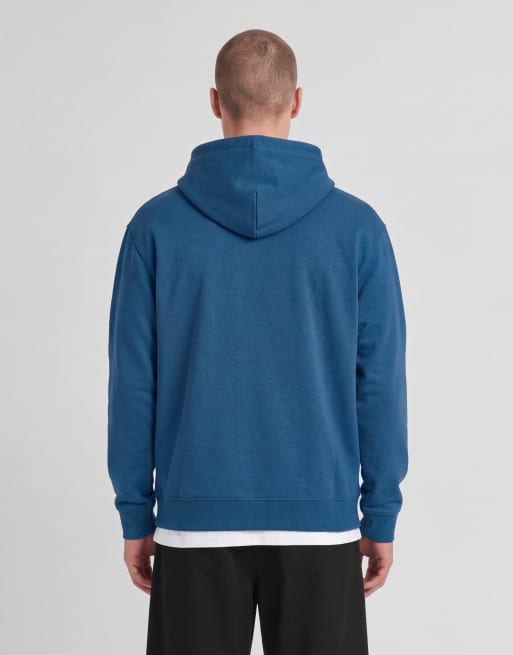 Lyle & Scott Mid layers pullover hoodie in w475 yale blue, 3 of 5