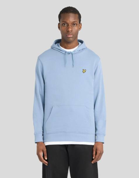 Lyle & Scott Mid layers pullover hoodie in x542 power blue - view 1