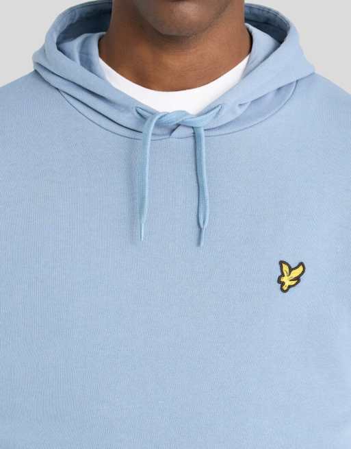 Lyle & Scott Mid layers pullover hoodie in x542 power blue, 3 of 6
