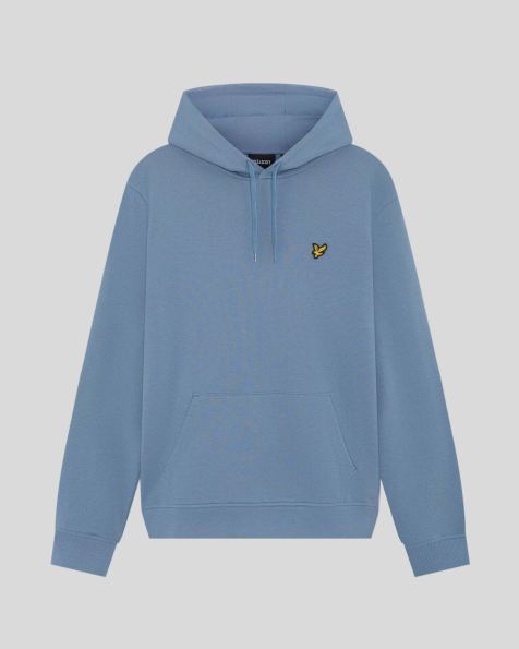 Lyle & Scott Mid layers pullover hoodie in x542 power blue - view 1