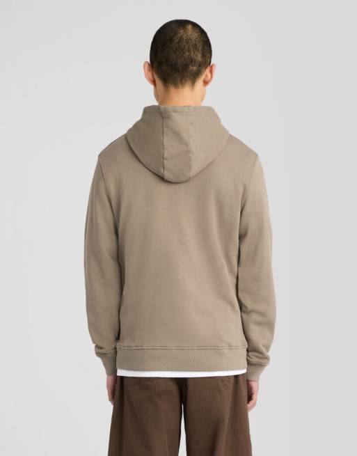 Lyle & Scott Mid layers pullover hoodie in x569 khaki ash, 4 of 6