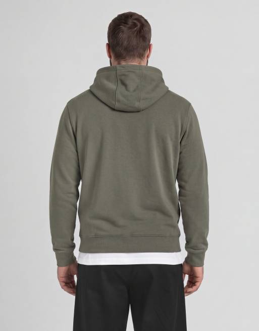 Lyle & Scott Mid layers pullover hoodie in x569 khaki ash, 5 of 7
