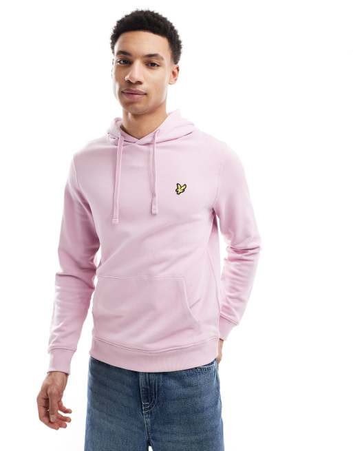 Lyle & Scott Mid layers pullover hoodie in x574 pink light