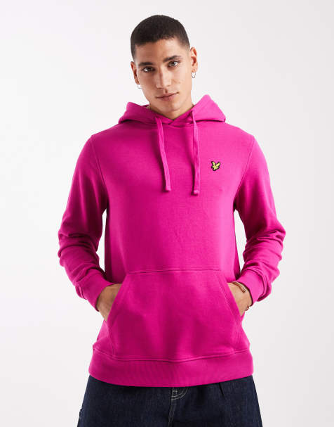 Lyle & Scott Mid layers pullover hoodie in x590 fushia - view 1