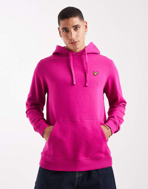 Lyle & Scott Mid layers pullover hoodie in x590 fushia
