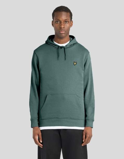 Lyle & Scott Mid layers pullover hoodie in x858 silver pine - view 1