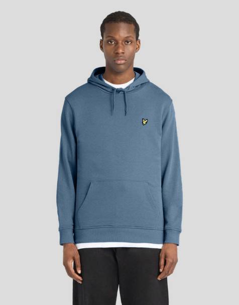 Lyle & Scott Mid layers pullover hoodie in x861 ocean sky - view 1