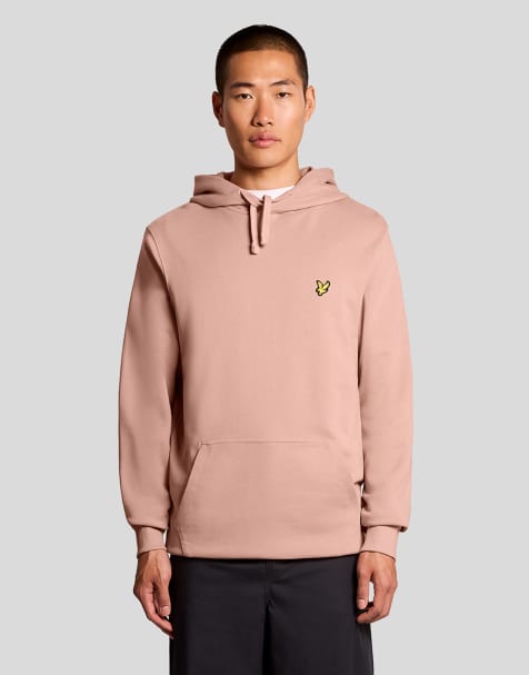 Lyle & Scott Mid layers pullover hoodie in y120 pink grapefruit - view 1