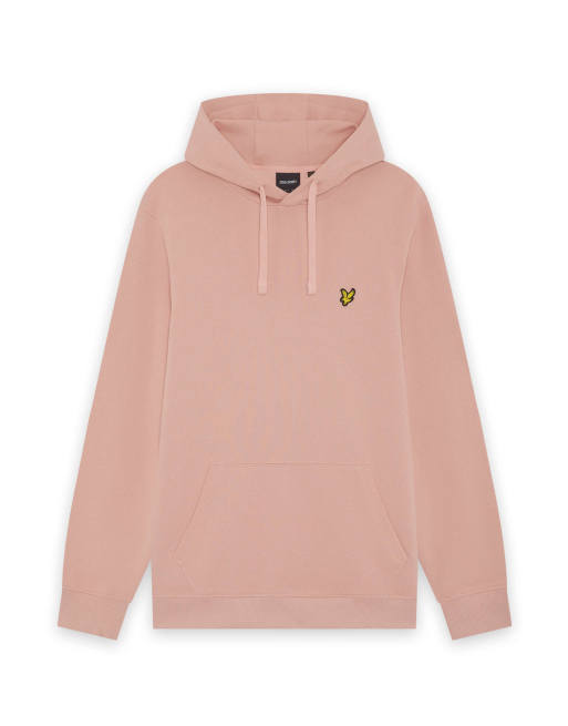 Lyle & Scott Mid layers pullover hoodie in y120 pink grapefruit, 2 of 5