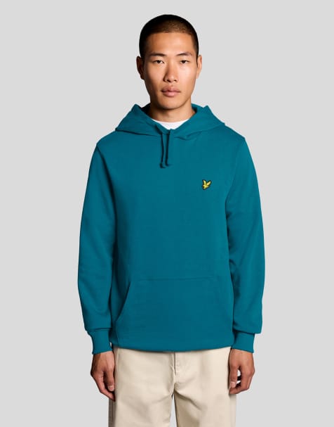 Lyle & Scott Mid layers pullover hoodie in y134 lagoon - view 1