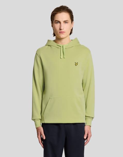 Lyle & Scott Mid layers pullover hoodie in y142 green grass - view 1